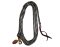 BROCKAMP Profi Horsemanship groundwork rope 3.7 meters black-silver-beige