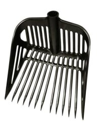 Fourche à fumier KERBL en plastique incassable en noir