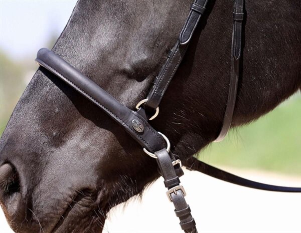 Muserolle Shape-It Barefoot pour le travail à cheval ou au sol - 0 - noir