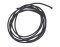 Rubber Elasticated net rope Black 5 mm - ppm - per metre