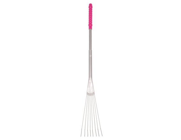 RED GORILLA Big Tidee Rake Single Metal Long Pink