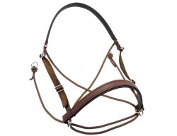 UBB Pro in biothane with only one noseband extra full brown