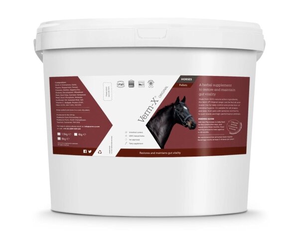 VERM-X Cheval Granulés pour chevaux et poneys 8kg
