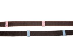 Rênes en sangle BAREFOOT Bellis pour poney bleu