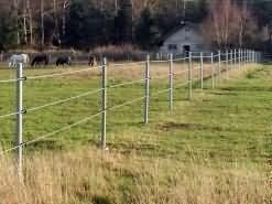 Poteau rond avec armature stable en plastique recyclé 2,00 m L - 80 mm dépaisseur