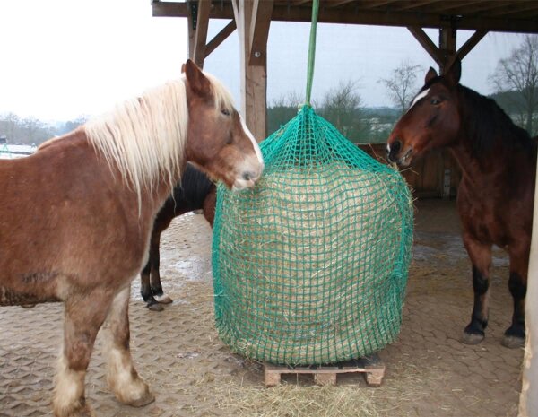 Filet à foin pour petites balles rondes - 1,60 x 1,60 m x hauteur 1,80 m