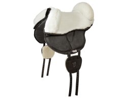 Siège en peau de mouton avec lanière pour...