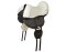 Siège en peau de mouton avec lanière pour coussins